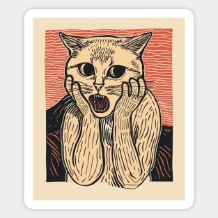 The Cat Scream Magnet